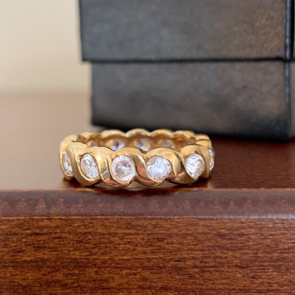 Cubic Zirconia Eternity Band